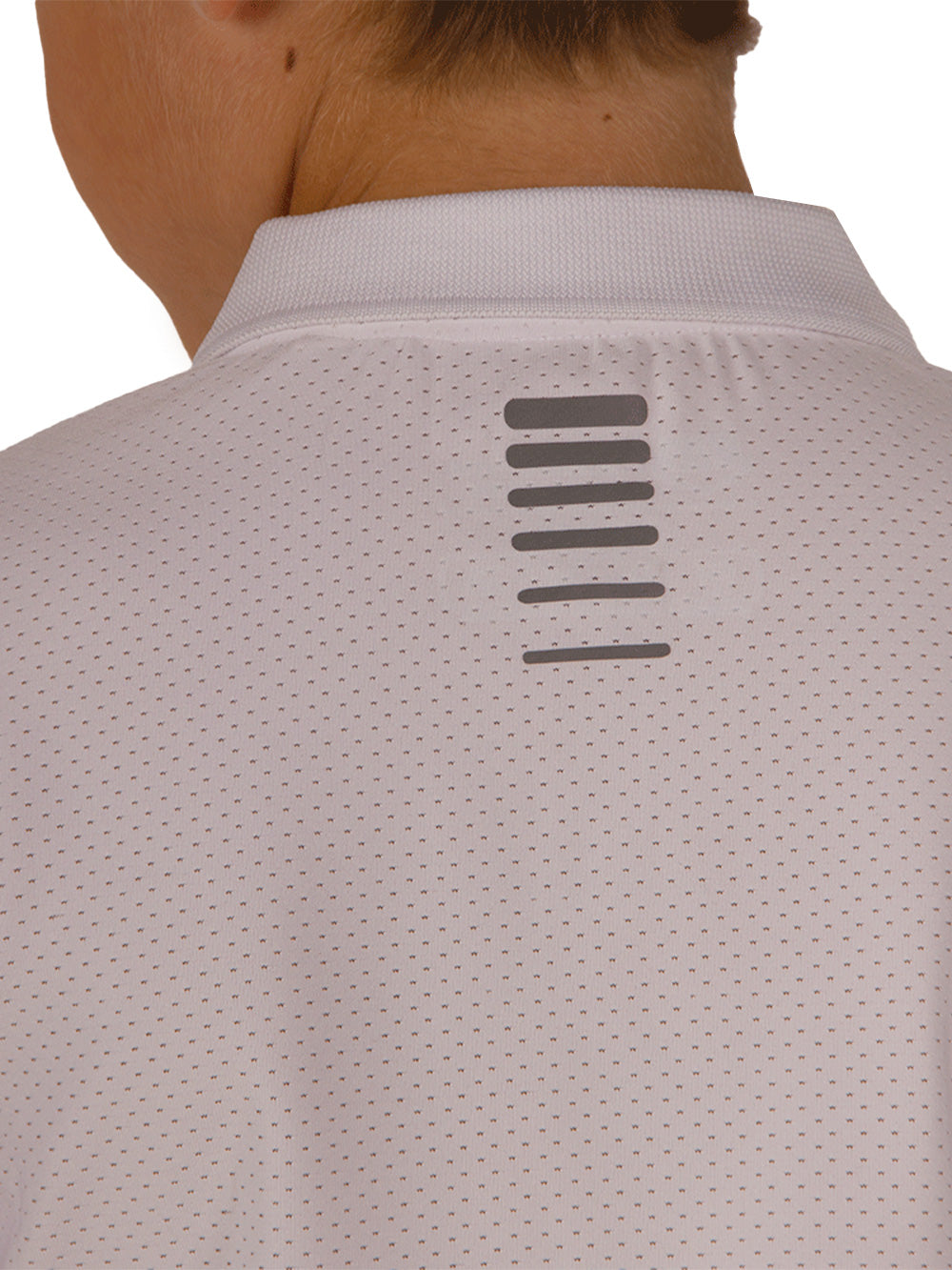 League Jr. UV Korumalı Performans Polo Yaka T-shirt - Beyaz - Stafu Pro Series