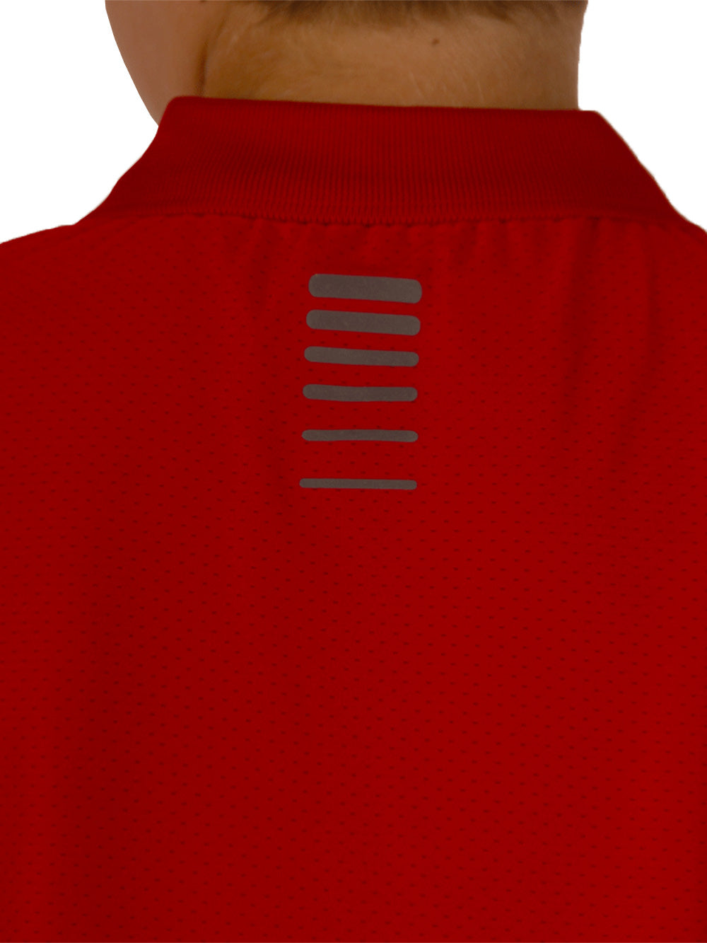 League Jr. UV Korumalı Performans Polo Yaka T-shirt - Kırmızı - Stafu Pro Series