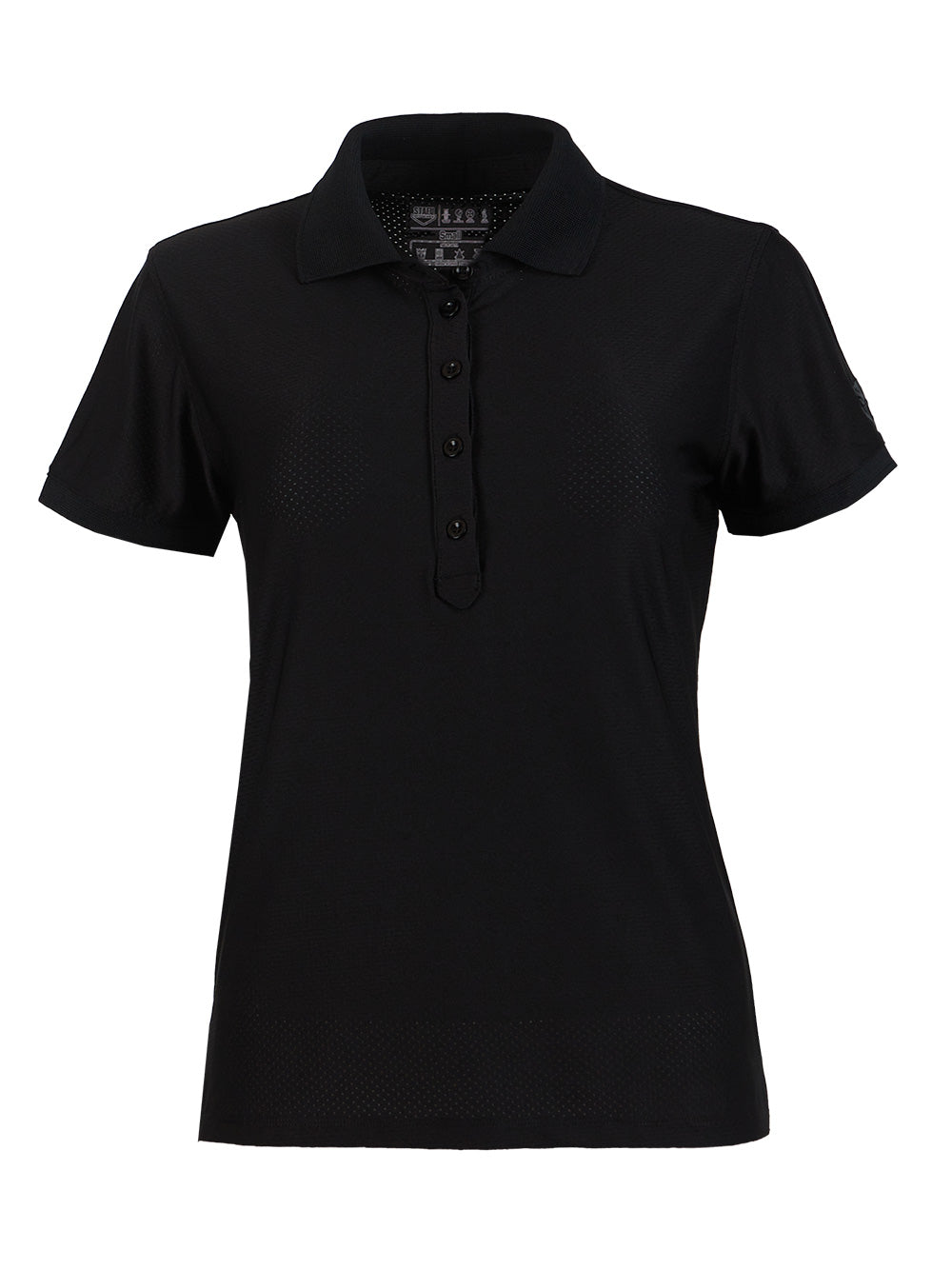 League Kadın UV Korumalı Performans Polo Yaka T-shirt - Siyah - Stafu Pro Series