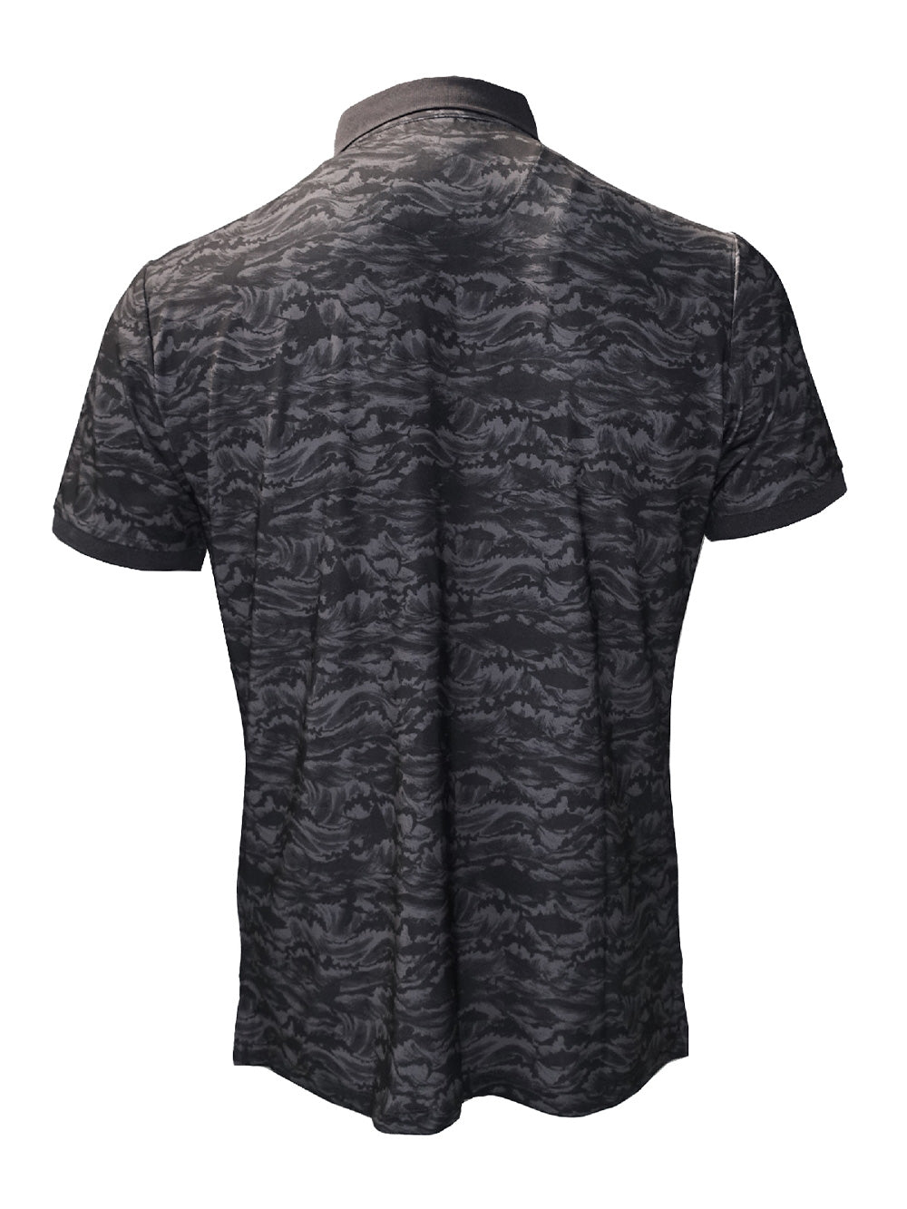 League UV Korumalı Performans Polo Yaka T-shirt - Signature Siyah - Stafu Pro Series