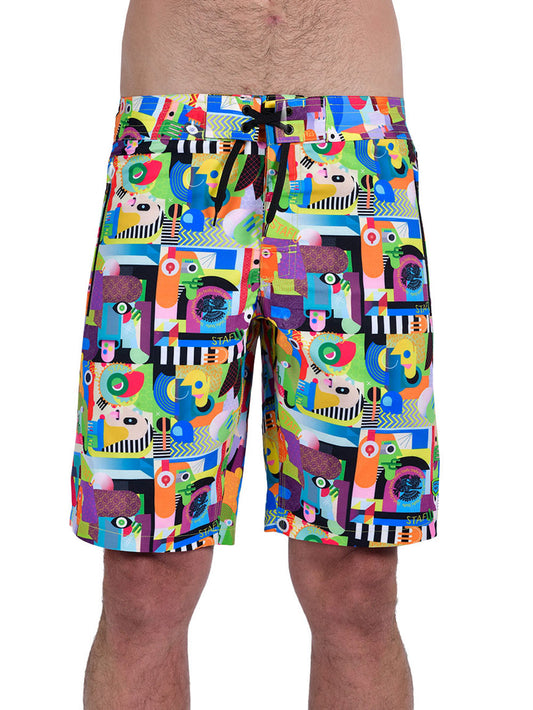 Mako Erkek Mayo Şort - Colorful Face