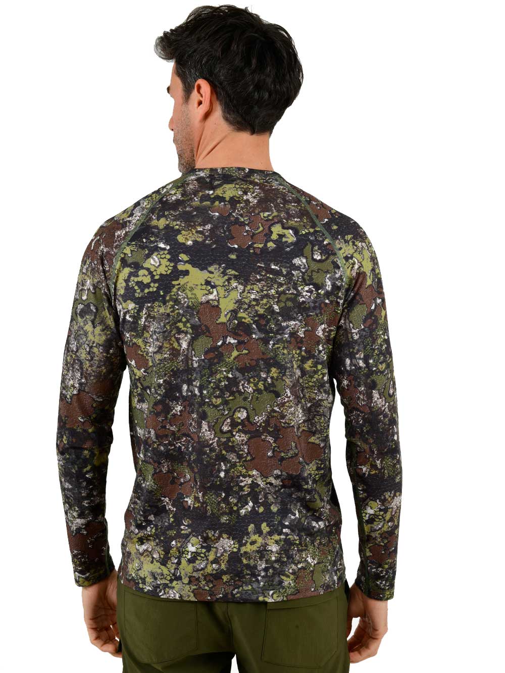Orlok Yuvarlak Yaka UV Korumali T-Shirt - Bushman Camo - Stafu Pro Series
