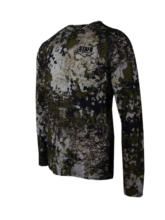 Orlok Yuvarlak Yaka UV Korumali T-Shirt - Birch Camo - Stafu Pro Series