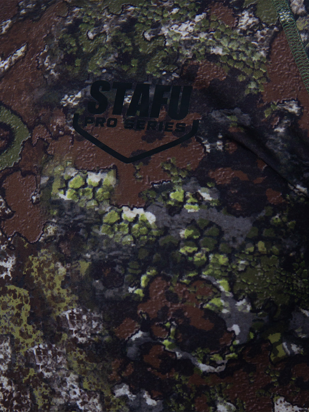 Orlok Yuvarlak Yaka UV Korumali T-Shirt - Bushman Camo - Stafu Pro Series