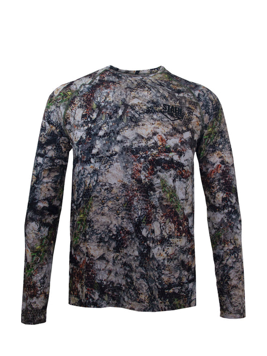 Orlok Yuvarlak Yaka UV Korumali T-Shirt - Siberian Camo - Stafu Pro Series