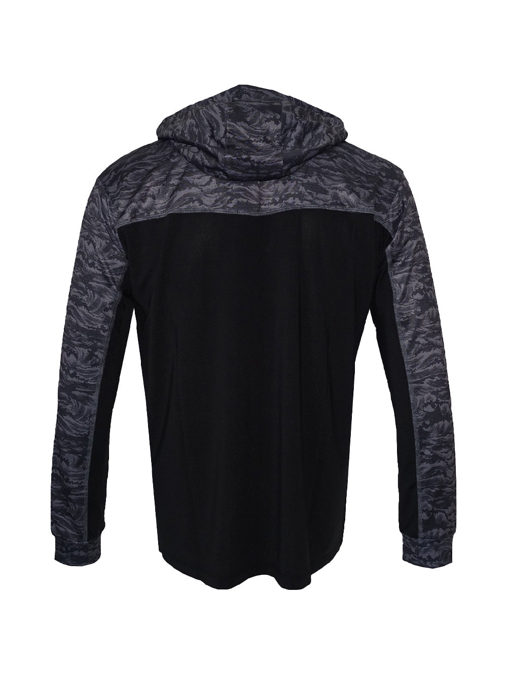 Outrigger Kapüşonlu UV Korumalı Performans T-Shirt - Signature Siyah - Stafu Pro Series