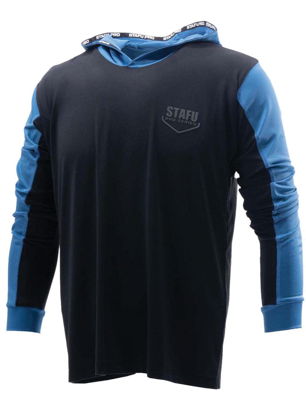 Outrigger Kapüşonlu UV Korumalı Performans T-Shirt - Siyah - Stafu Pro Series