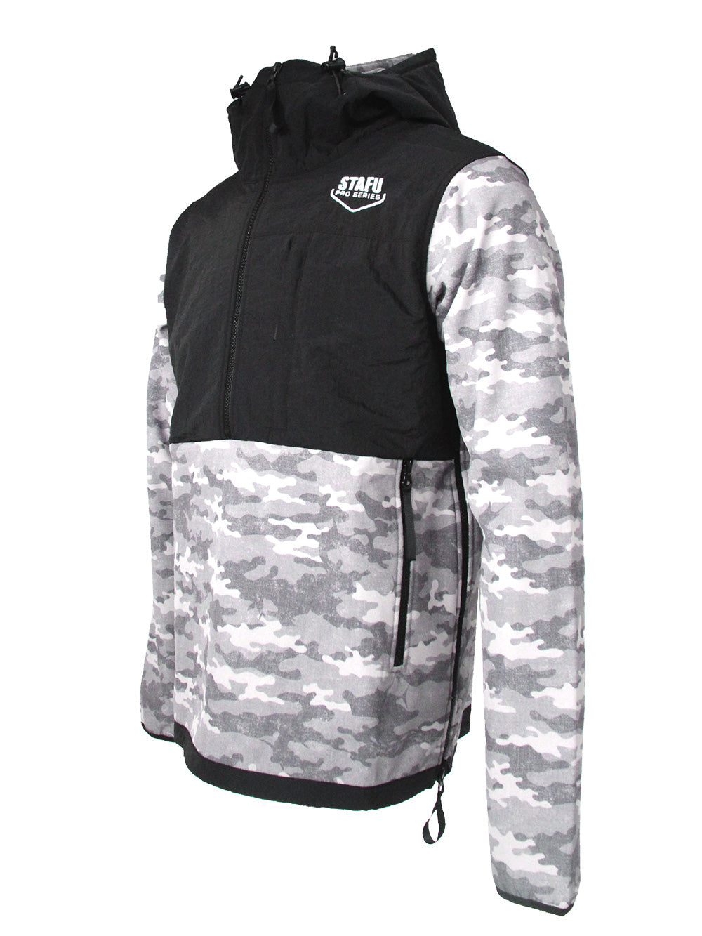 Peak SoftShell Anorak - Camo Gri - Stafu Pro Series