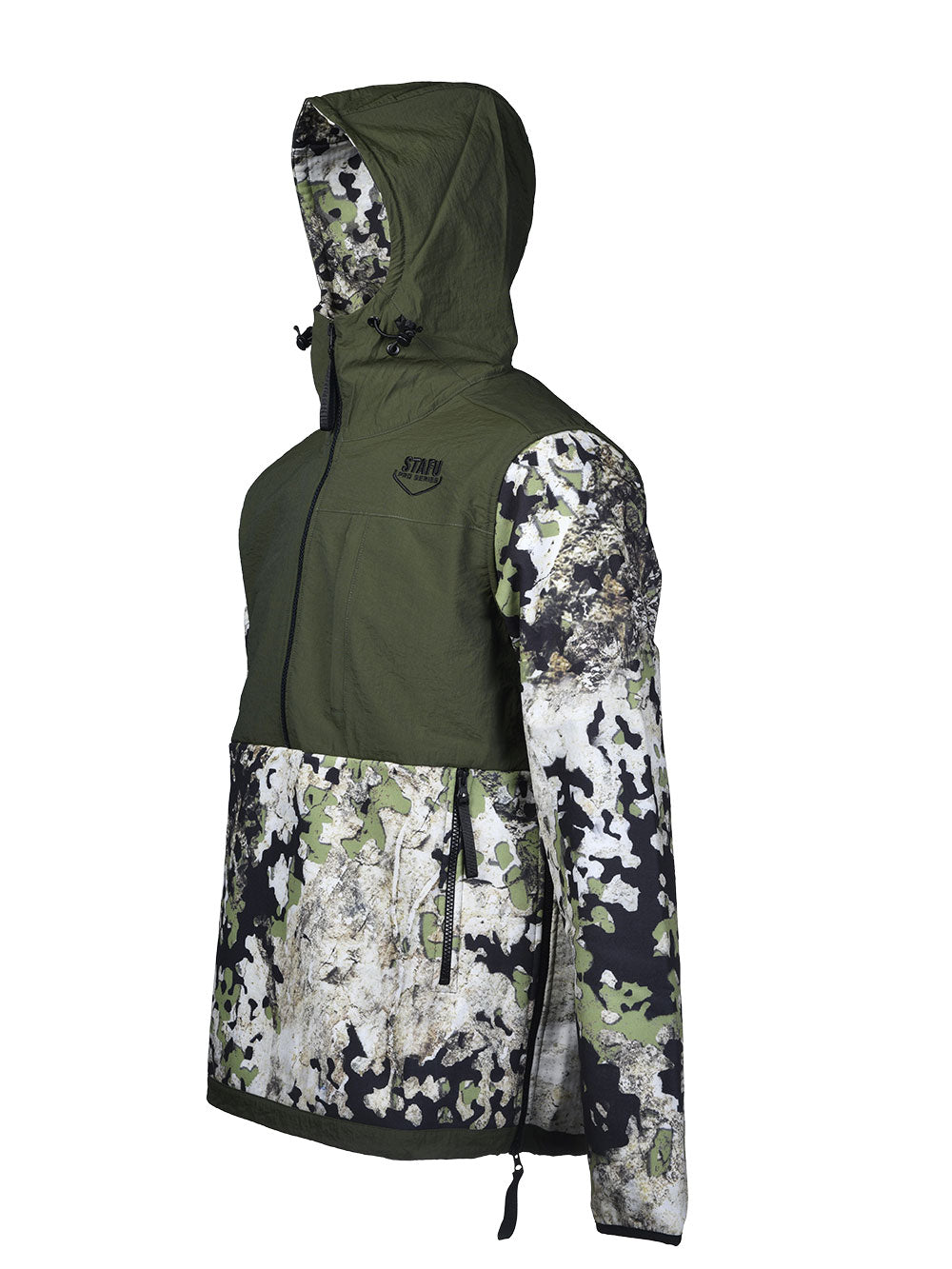Peak SoftShell Anorak - Birch Camo Gray