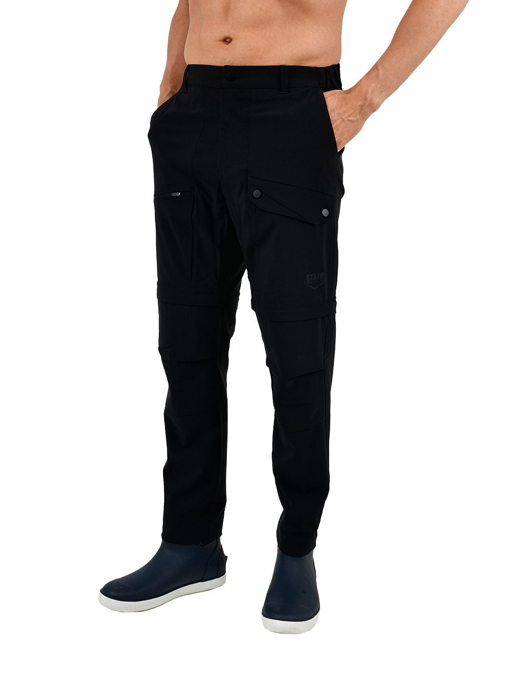 Protrek Erkek Dönüştürülebilir Pantolon – Şort/Pantolon 2’si 1 Arada-Siyah - Stafu Pro Series