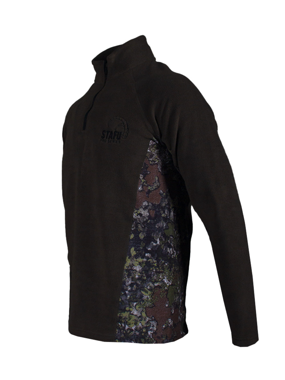 Raptor Yarım Fermuarlı Polar - Khaki - Bushman Camo - Stafu Pro Series