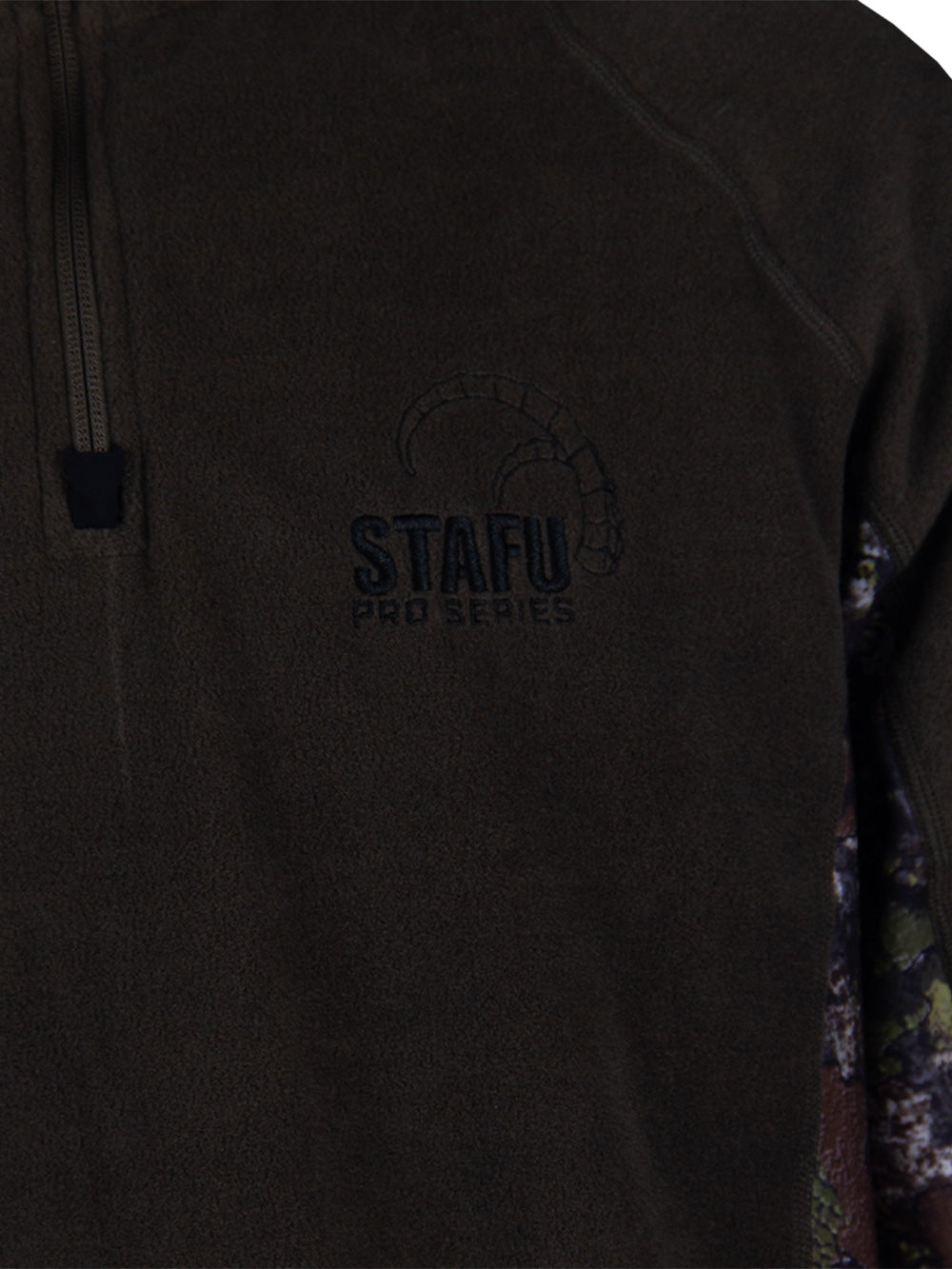 Raptor Yarım Fermuarlı Polar - Khaki - Bushman Camo - Stafu Pro Series