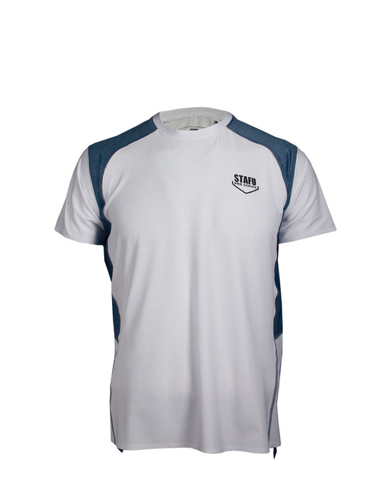 Reeftech Kısa Kollu Performans T-Shirt - Beyaz - Lacivert - Stafu Pro Series