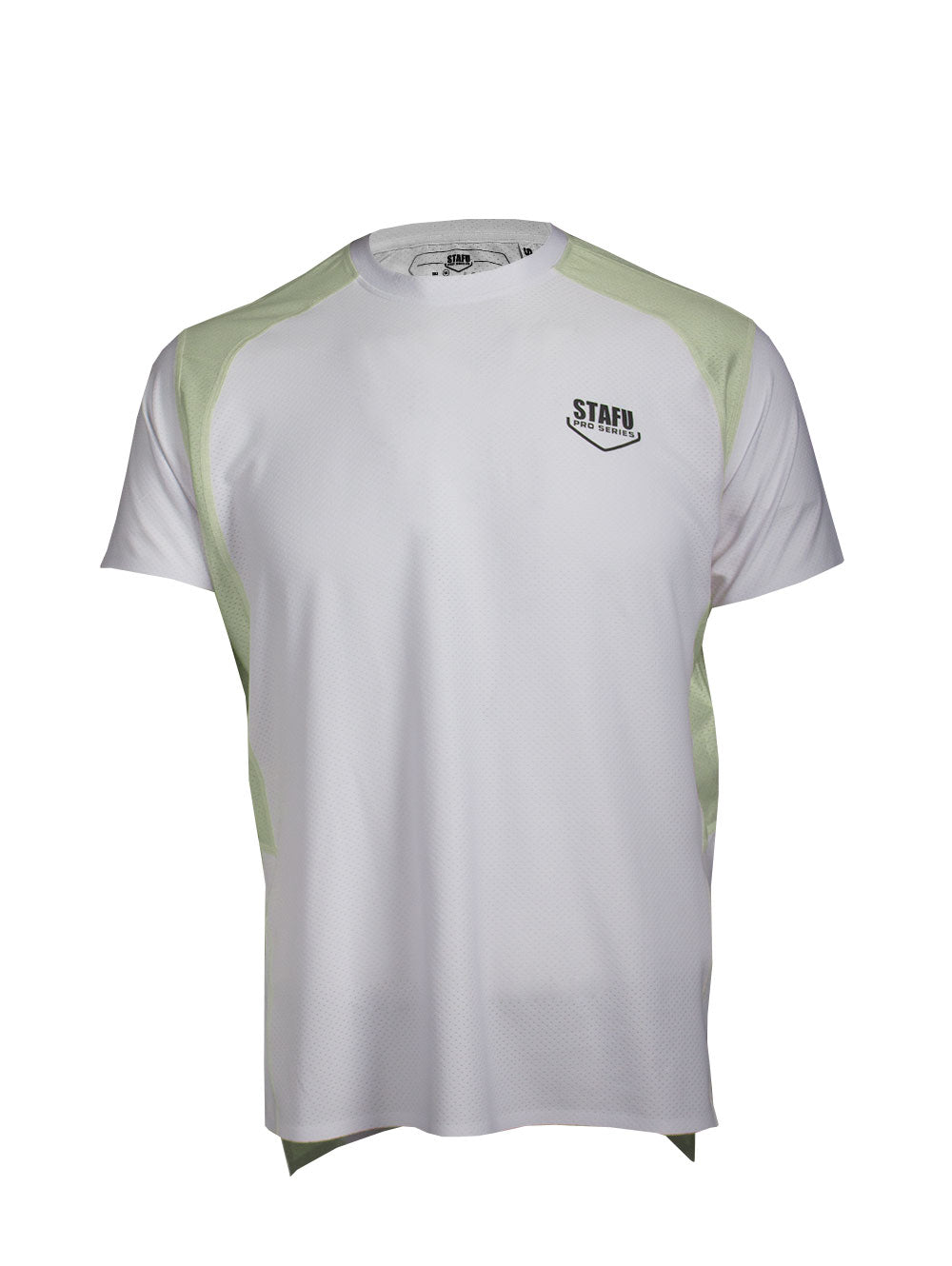 Reeftech Kısa Kollu Performans T-Shirt - Beyaz- Fıstık Yeşili - Stafu Pro Series