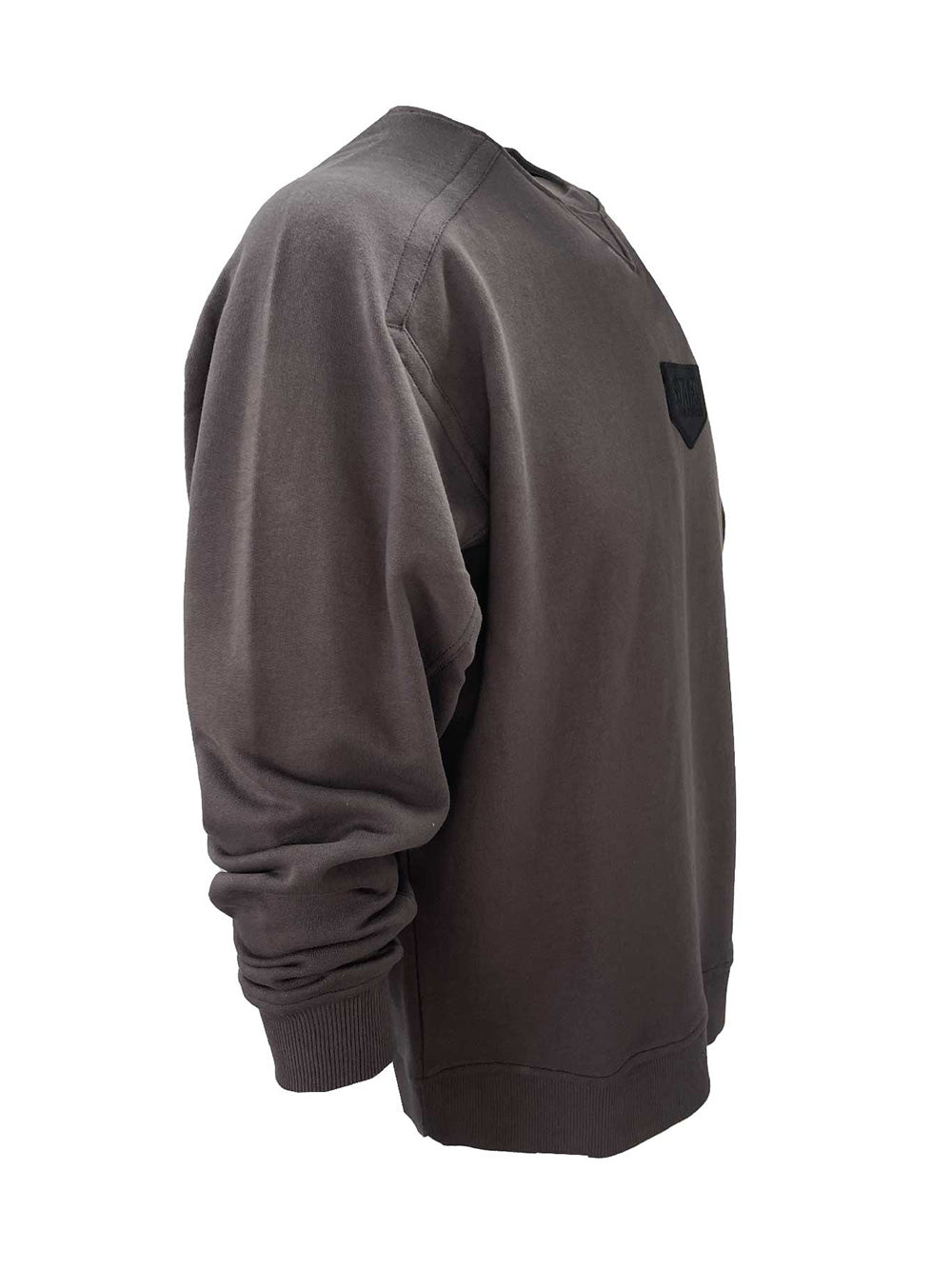 Retro Yuvarlak Yaka Sweatshirt - Gri - Stafu Pro Series