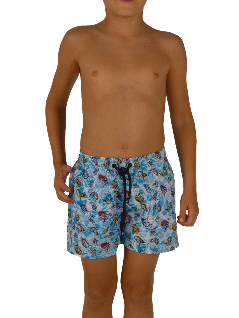 Salty Dog Jr. Hızlı Kuruyan Mayo Şort - Cartoon Mavi - Stafu Pro Series