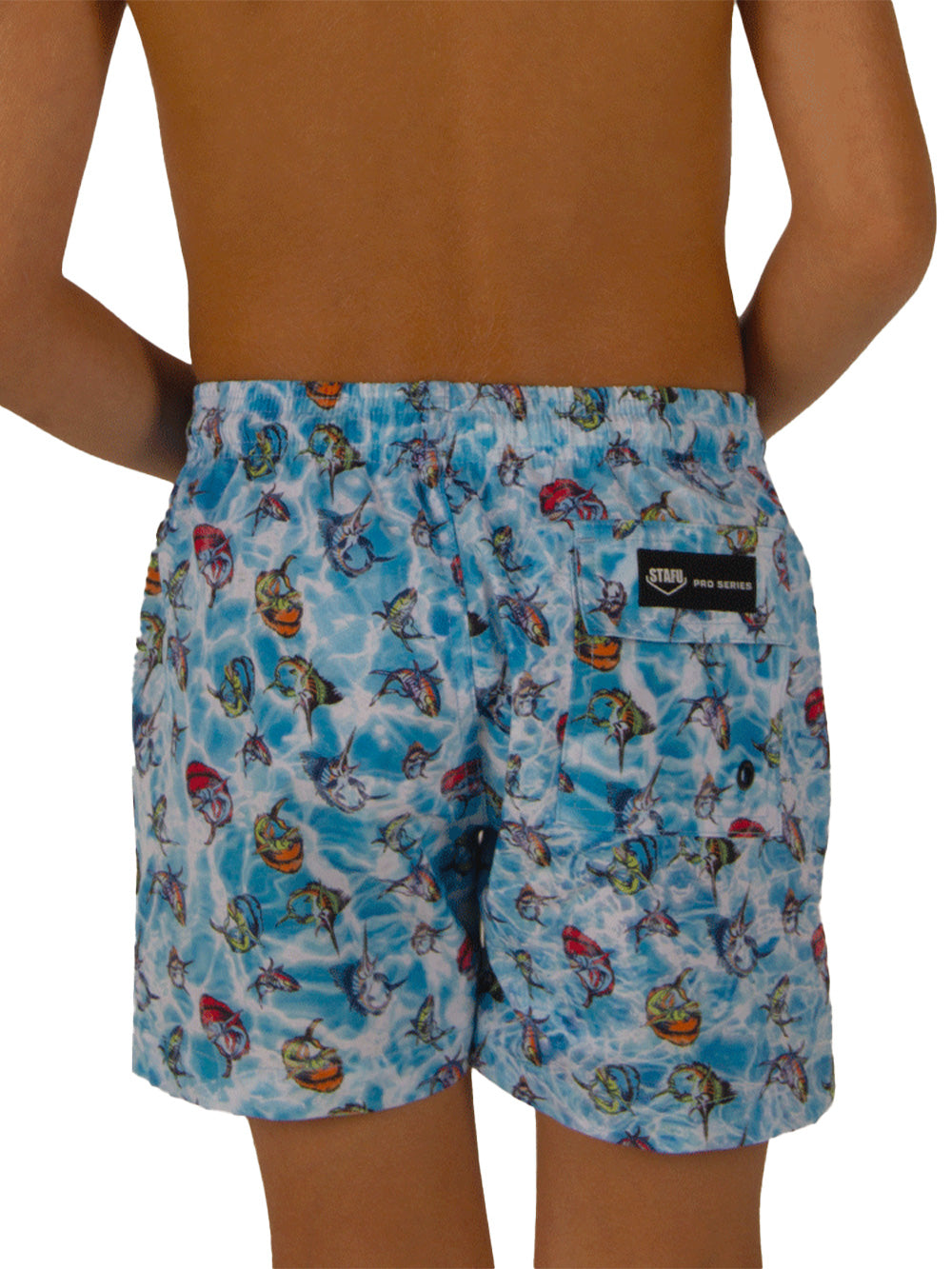 Salty Dog Jr. Hızlı Kuruyan Mayo Şort - Cartoon Mavi - Stafu Pro Series
