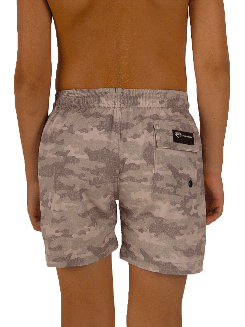 Salty Dog Jr. Hızlı Kuruyan Mayo Şort - Camo Kahverengi - Stafu Pro Series