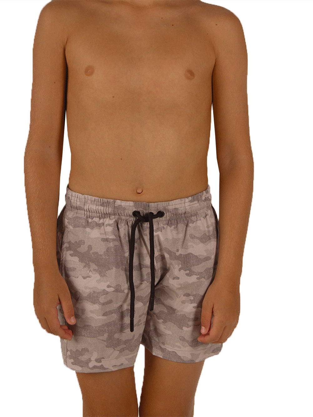 Salty Dog Jr. Hızlı Kuruyan Mayo Şort - Camo Kahverengi - Stafu Pro Series