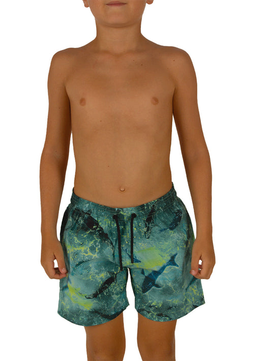 Salty Dog Jr. Hızlı Kuruyan Mayo Şort - Shark Lime - Stafu Pro Series