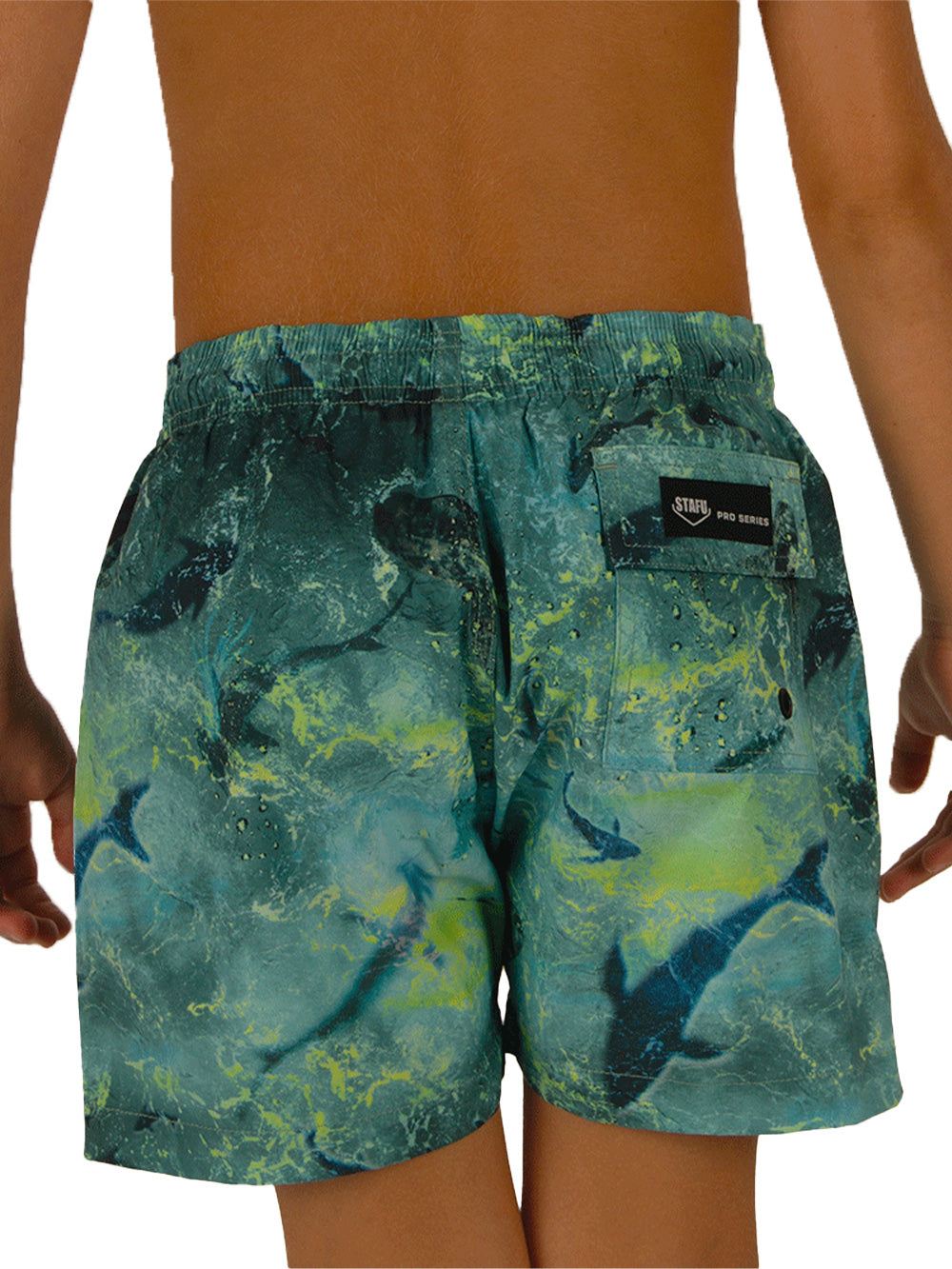 Salty Dog Jr. Hızlı Kuruyan Mayo Şort - Shark Lime - Stafu Pro Series