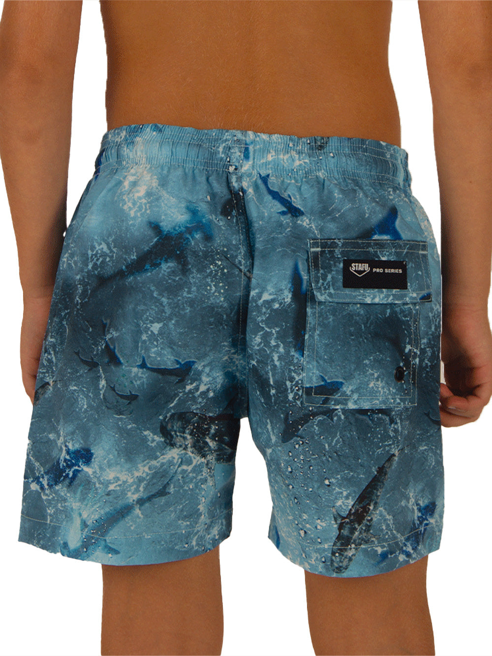 Salty Dog Jr. Quick Dry Swim Shorts - Shark Blue