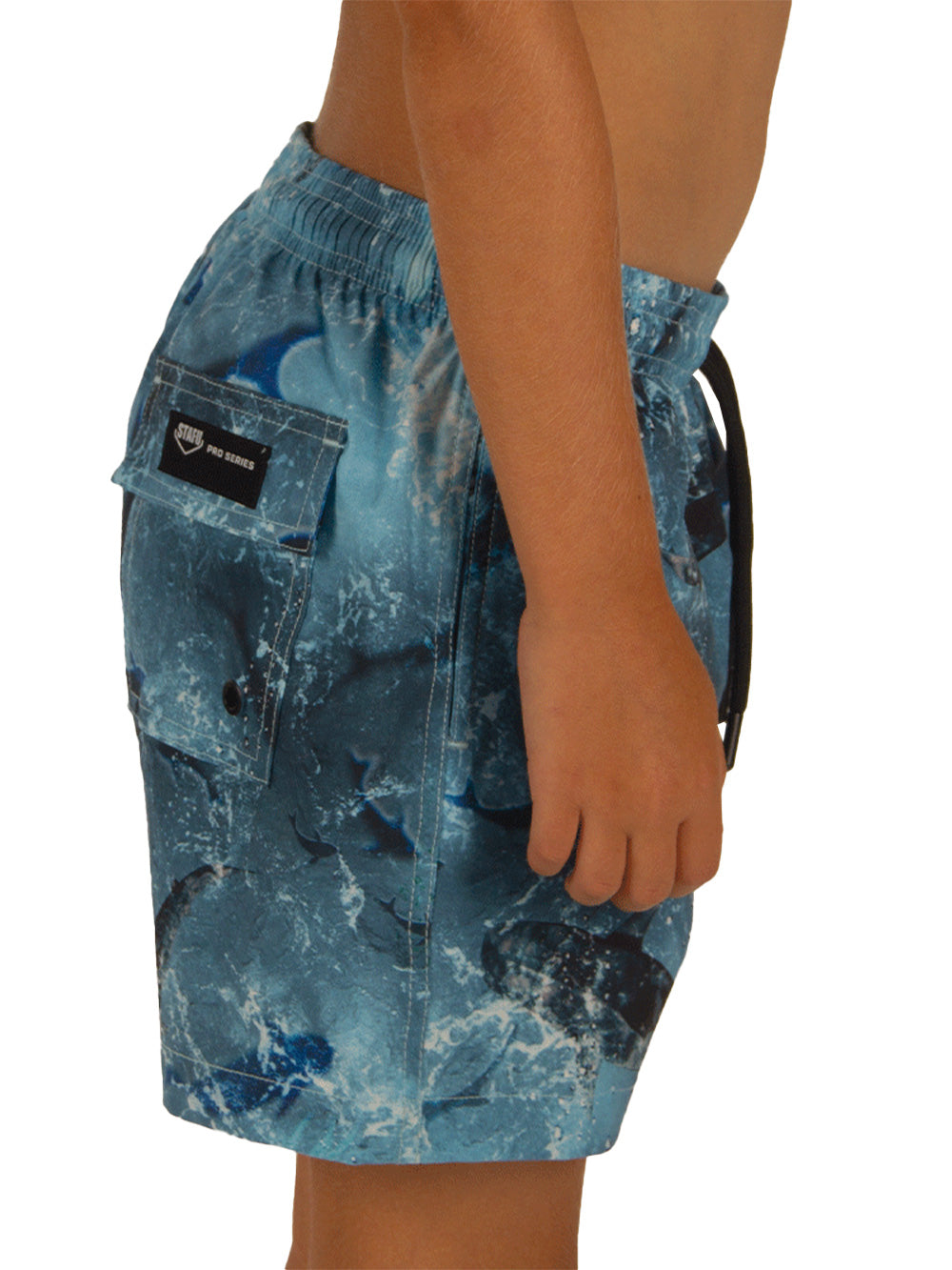 Salty Dog Jr. Quick Dry Swim Shorts - Shark Blue