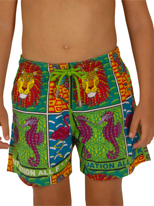 Salty Dog Jr. Hızlı Kuruyan Mayo Şort - Eye Of The Tiger - Stafu Pro Series