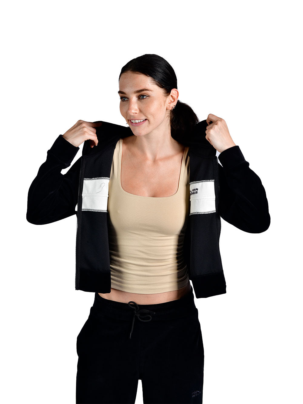 Velora Kapüşonlu Fermuarlu Kadın Sweatshirt