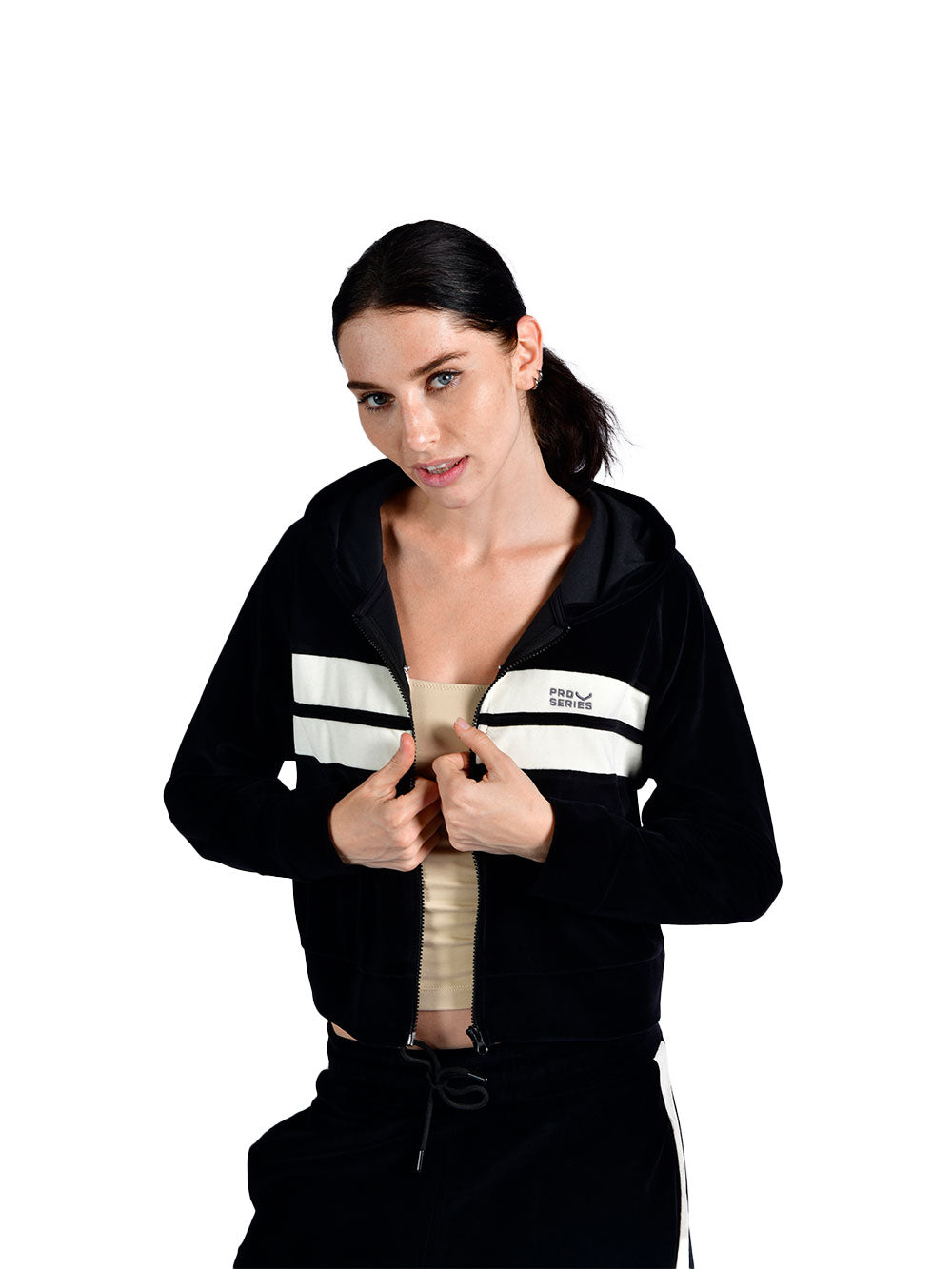 Velora Kapüşonlu Fermuarlu Kadın Sweatshirt