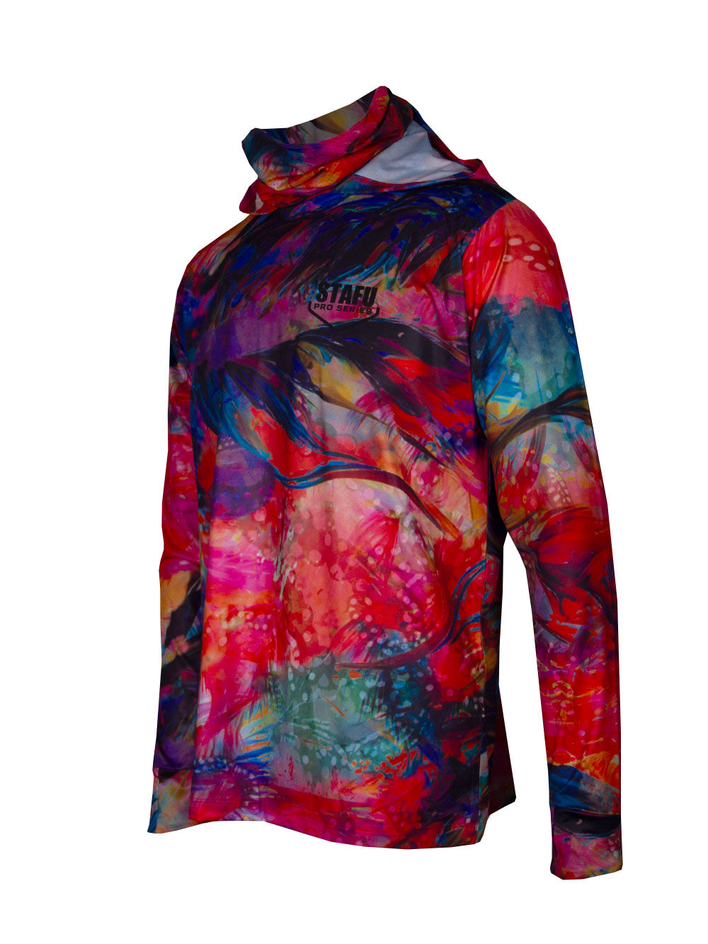 Stratos Kapüşonlu ve Maskeli UPF 40+ Performans T-Shirt - Dusk