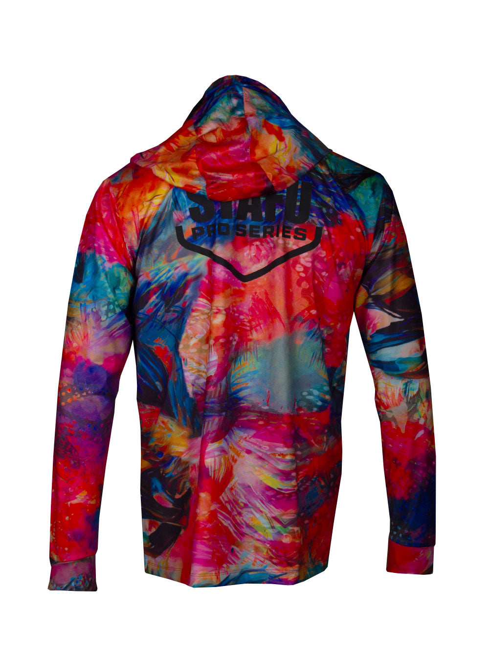 Stratos Kapüşonlu ve Maskeli UPF 40+ Performans T-Shirt - Dusk
