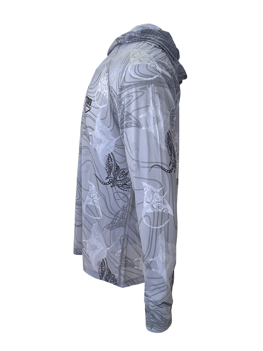 Tasman Kapüşonlu UV Korumalı Performans T-Shirt - Manta Gri - Stafu Pro Series