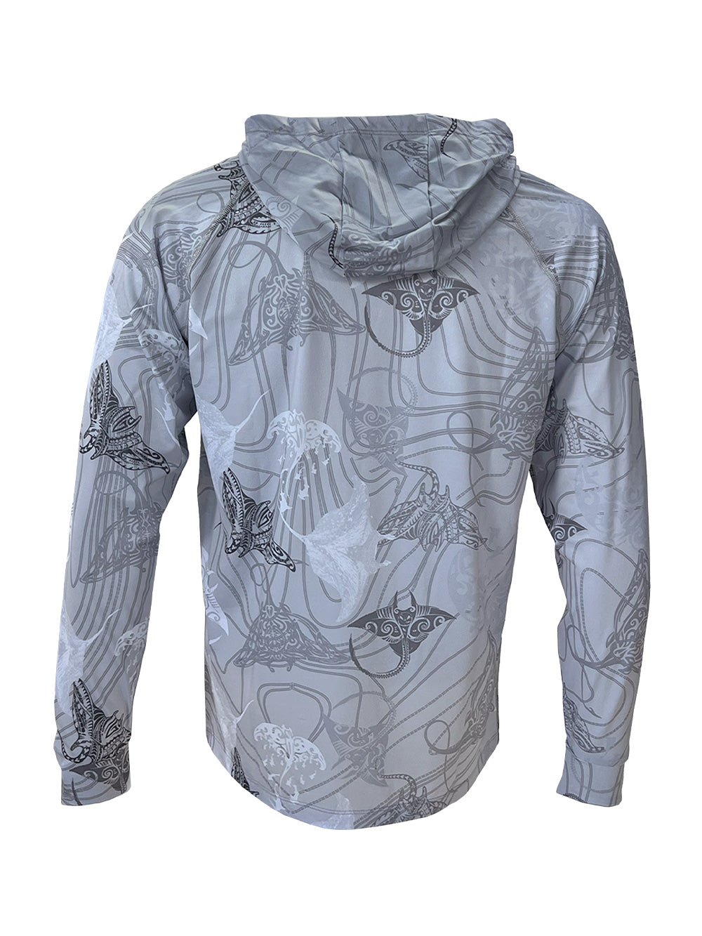 Tasman Kapüşonlu UV Korumalı Performans T-Shirt - Manta Gri - Stafu Pro Series