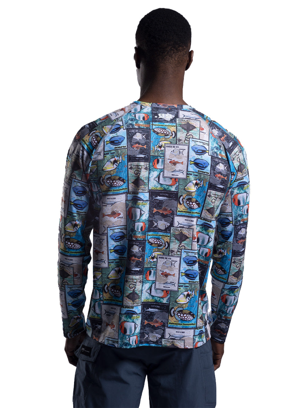 Tasman Yuvarlak Yaka UV Korumalı Performans T-shirt - Stamp - Stafu Pro Series