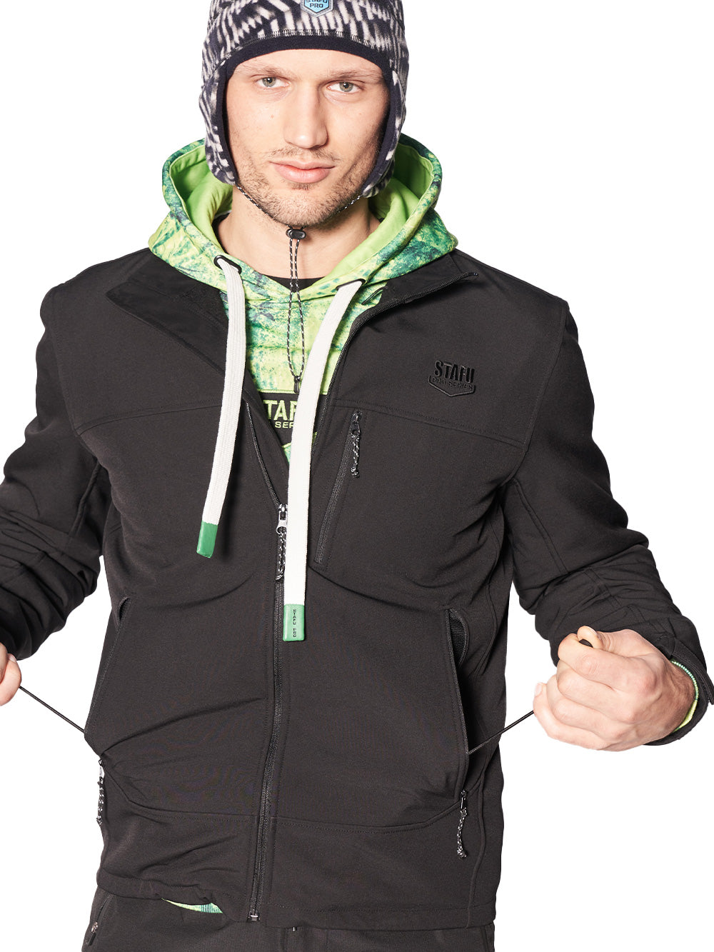 Yukon SoftShell Ceket - Siyah - Stafu Pro Series