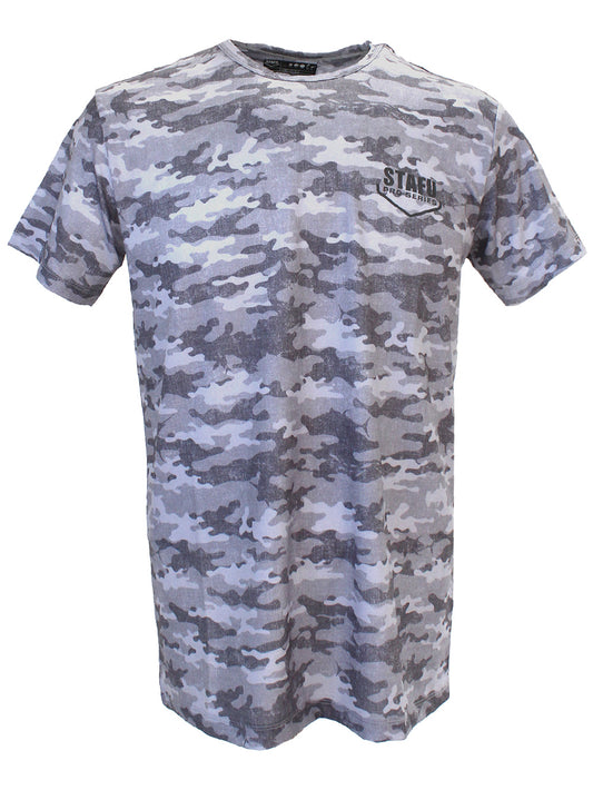 Zero UV Korumalı Performans T-shirt - Camo Gri - Stafu Pro Series