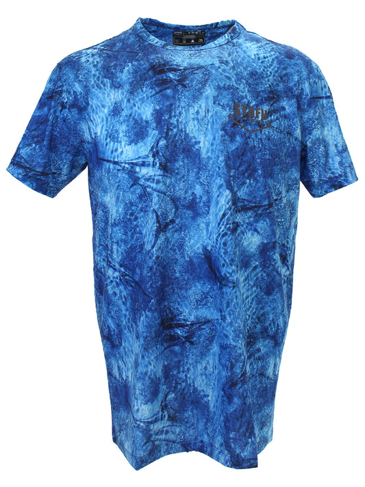 Zero UV Korumalı Performans T-shirt - Marlin Mania Mavi - Stafu Pro Series