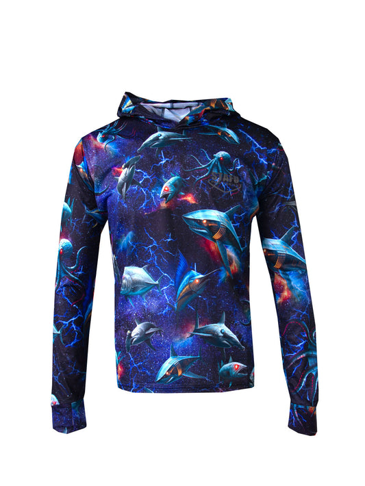 Zero Kapüşonlu Uzun Kollu UV Korumalı Performans T-shirt - Droid