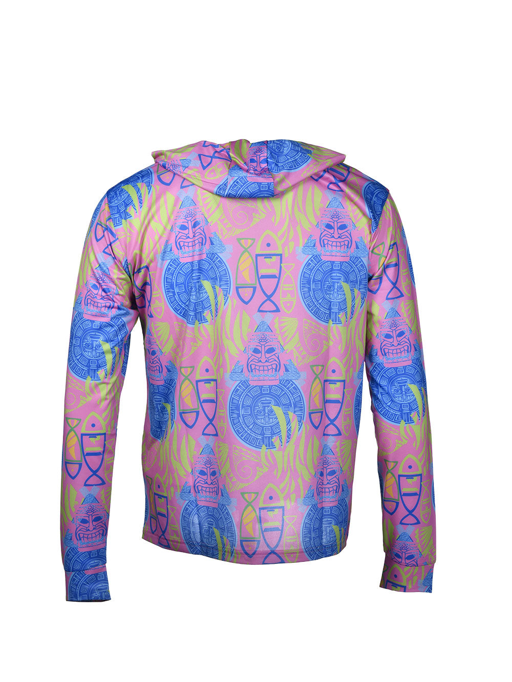 Zero Kapüşonlu Uzun Kollu UV Korumalı Performans T-shirt Samoa Pink