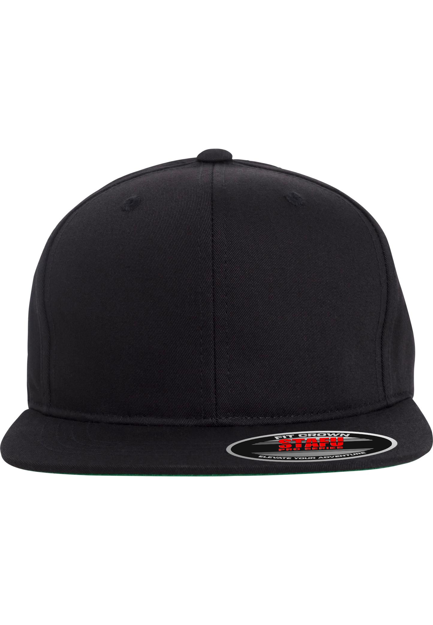 Pro-Style Twill Snapback Youth Cap - Black /Green