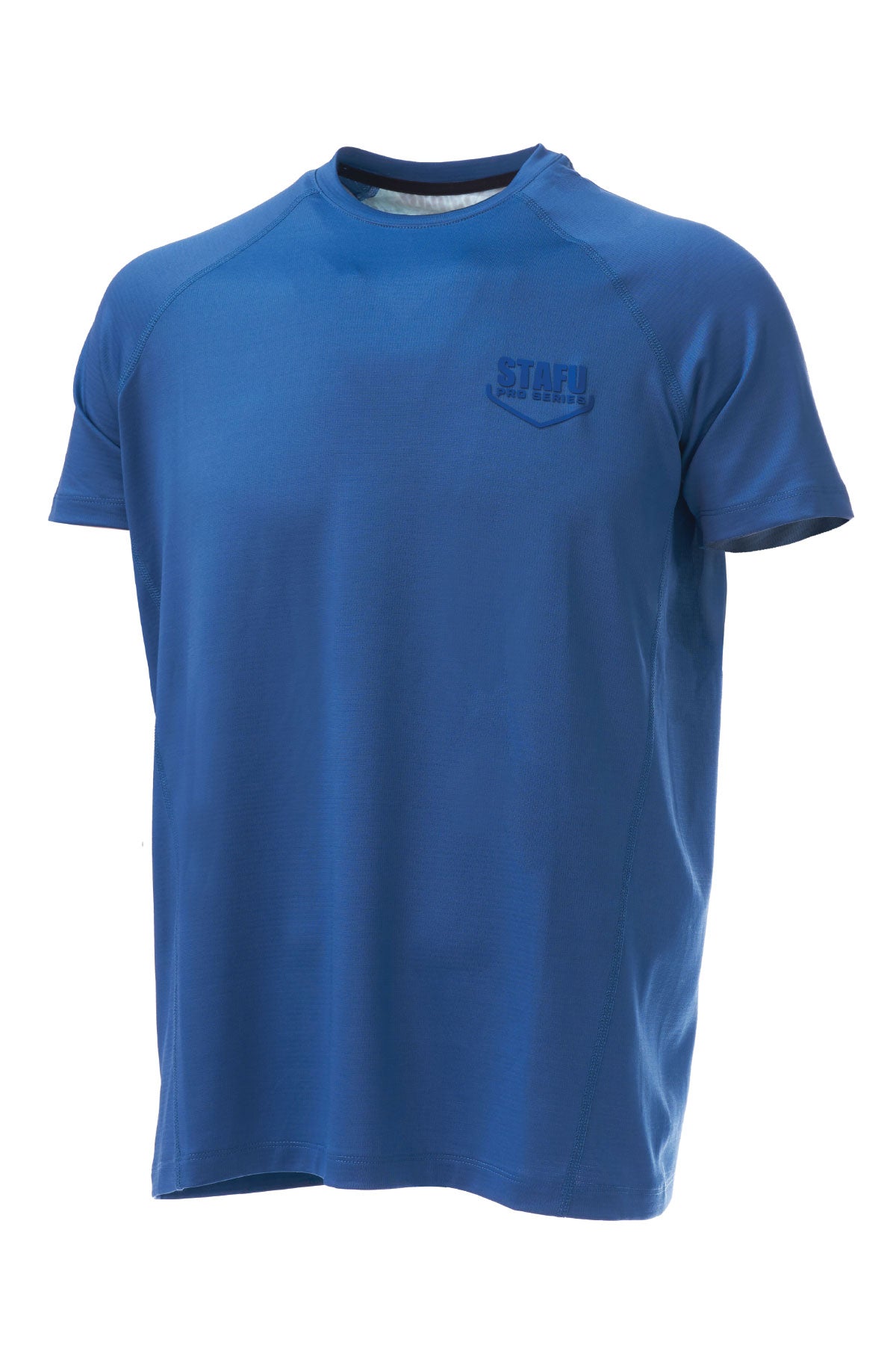 Vamos Men's Short Sleeve Fisherman Sports Blue UV Protected Shirt