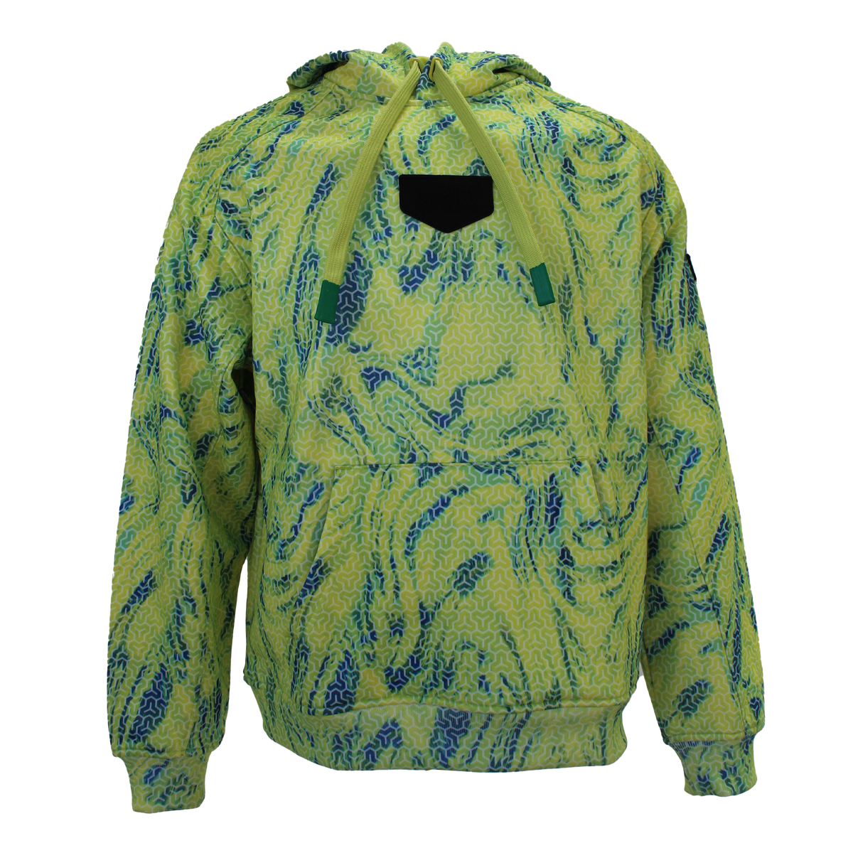 Prime Unisex Hooded Long Sleeve Trophy Patterned Lime Sweatshirt