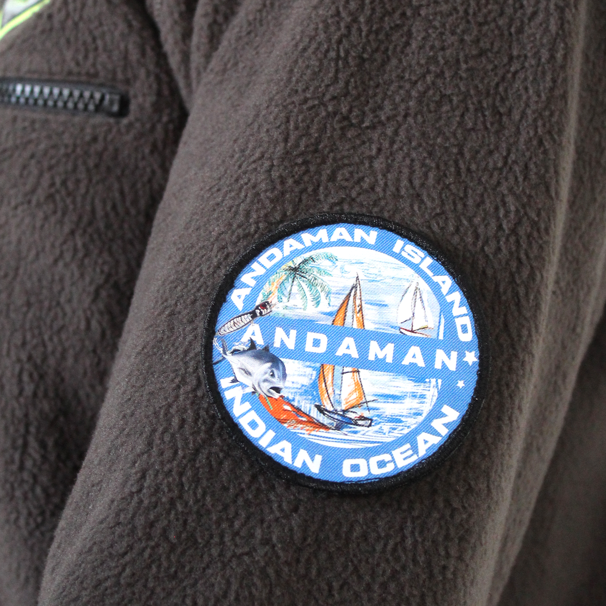 Ark Polar Fleece Anorak - Military Green