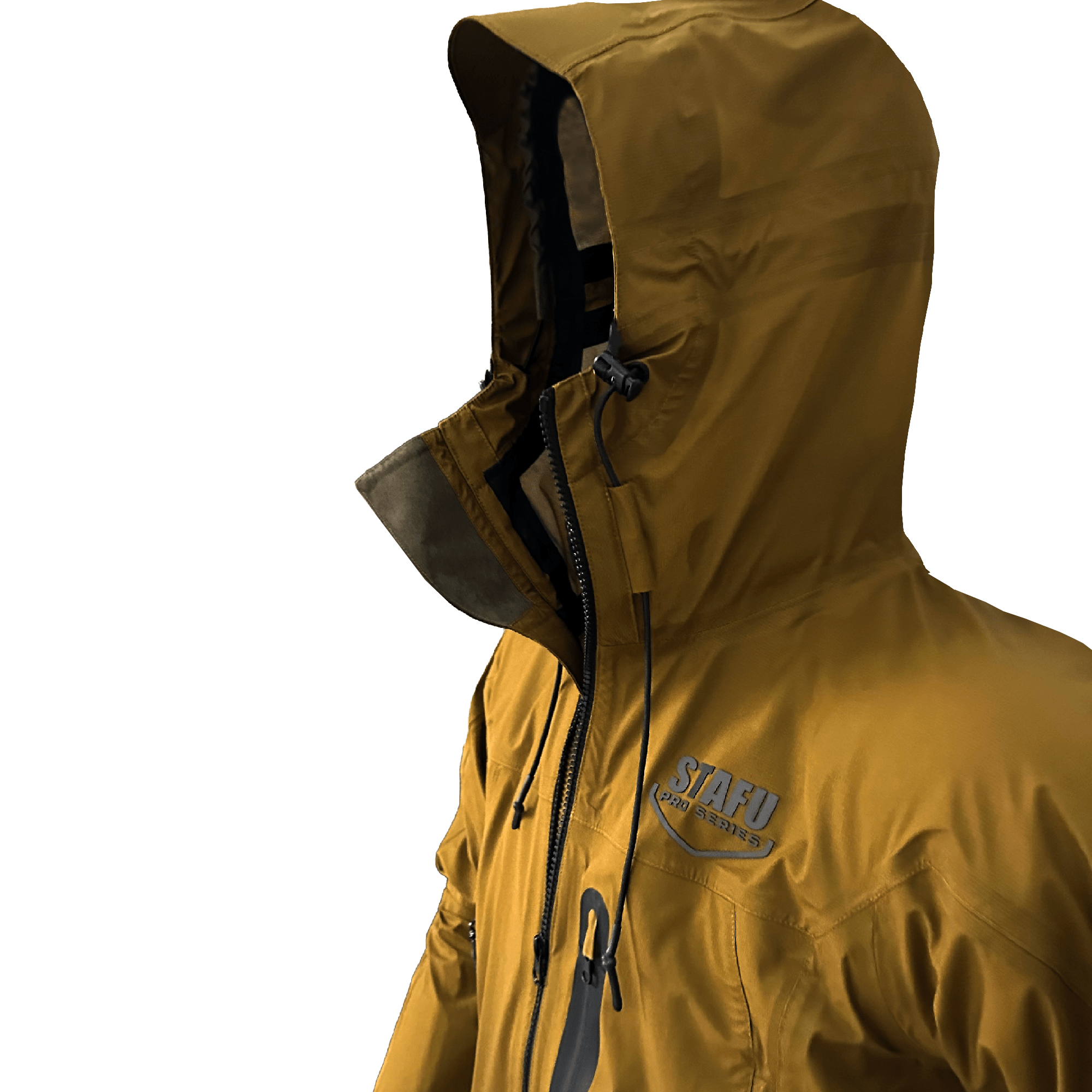 Baffin Unisex Hooded Fisherman Sailor Mustard Rain Jacket