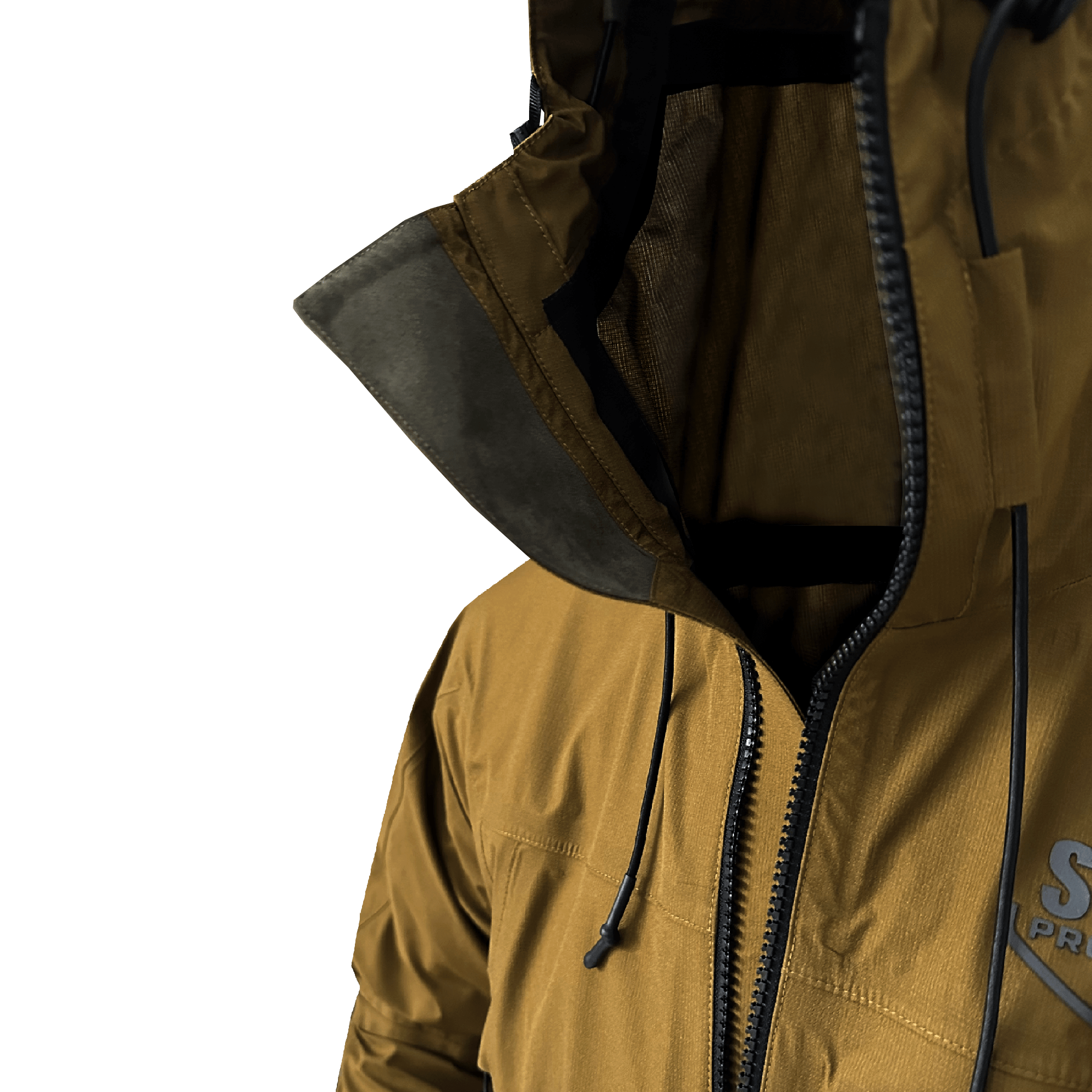 Baffin Unisex Hooded Fisherman Sailor Mustard Rain Jacket