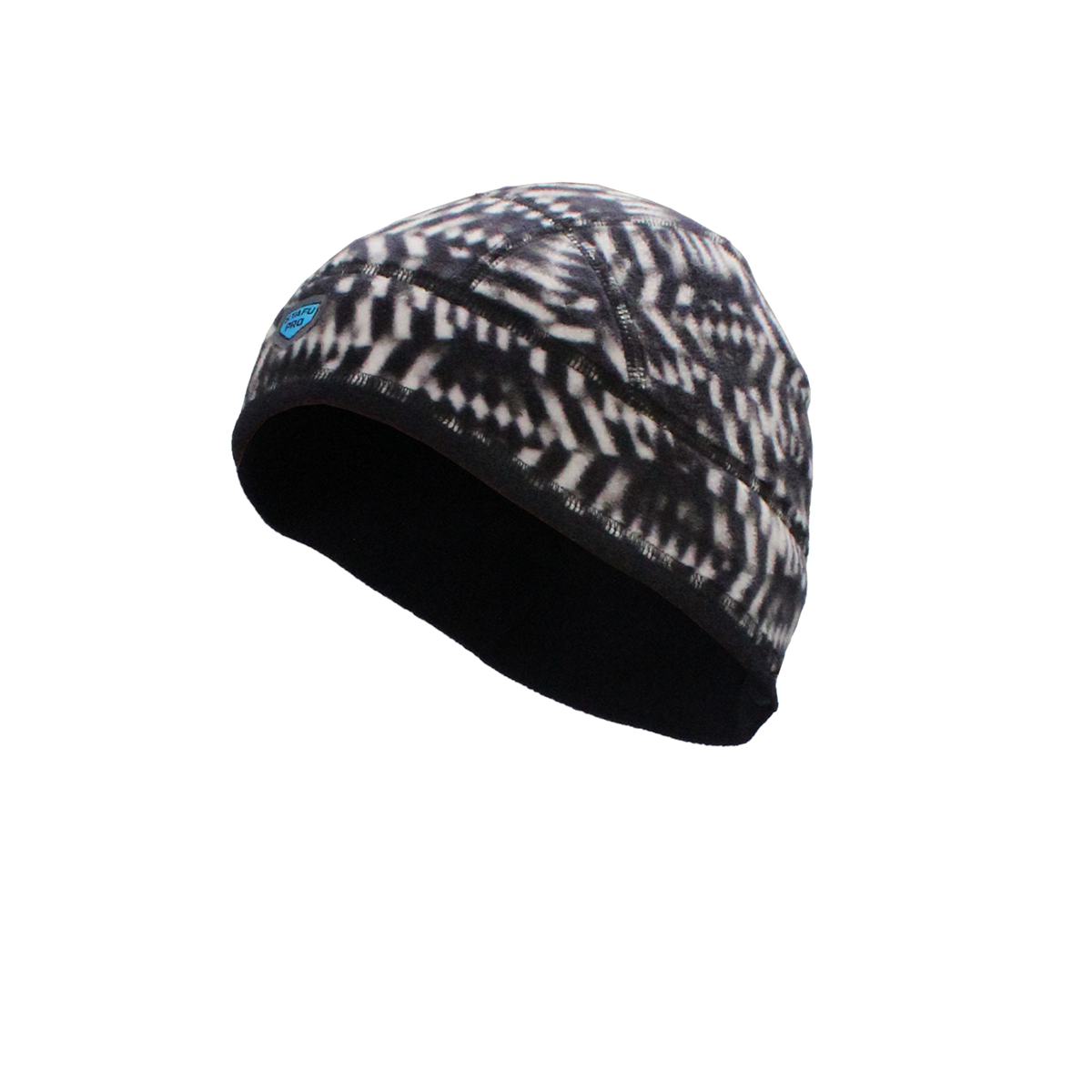 Tundra Unisex Fisherman Sailor Raptor Patterned Black White Beanie