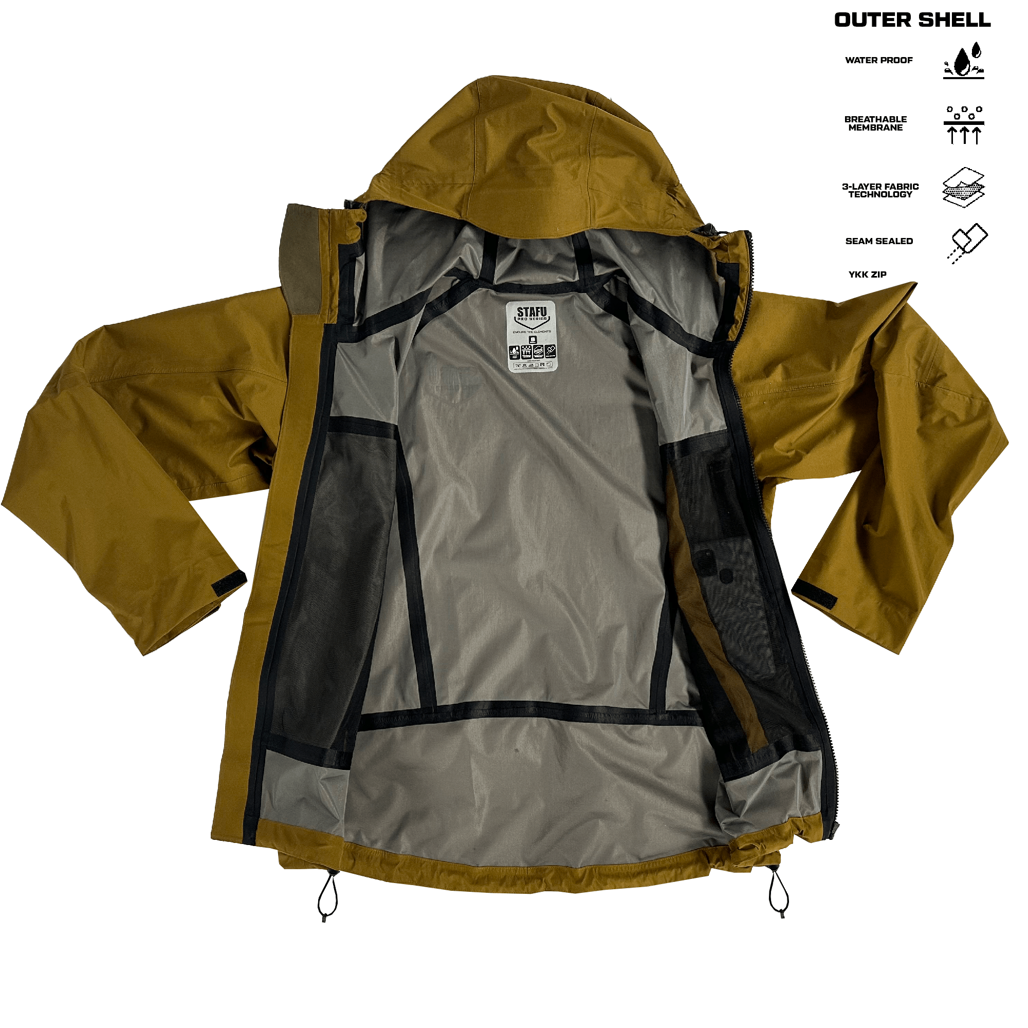 Baltoro Outer Shell Jacket - Mustard