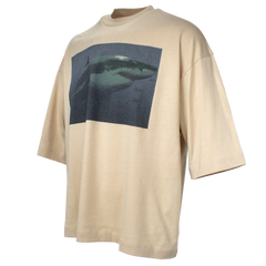 Bora Bora Loose T-Shirt - Shark - Beige