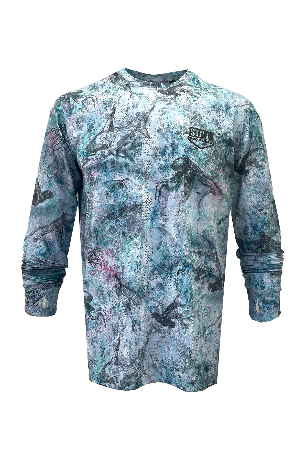Apex v2 Long Sleeve Fishing Shirt - Hammerhead - Blue